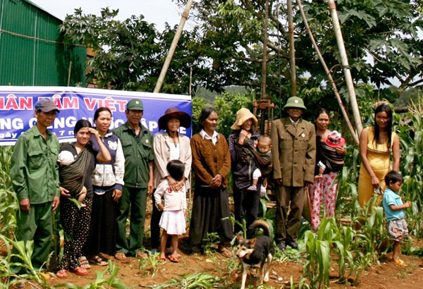 Hội Nhân Tâm Việt đầu tư giếng khoan cho bà con khu vườn hộ