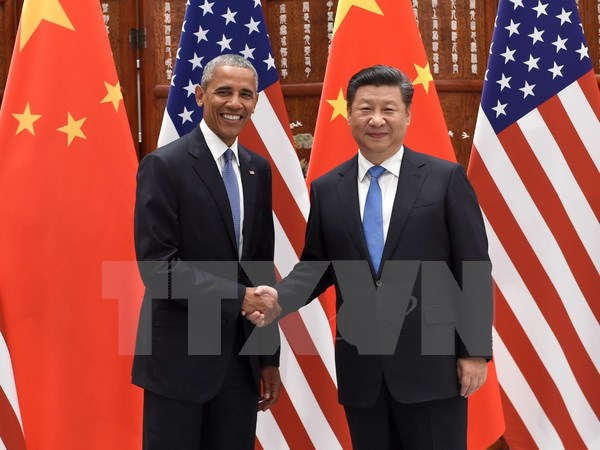 Chủ tịch Trung Quốc hội đàm với Tổng thống Mỹ trước thềm Hội nghị thượng đỉnh G20. (Ảnh: AFP/TTXVN)