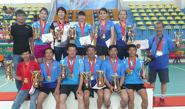 Đội Cầu lông Đức Trọng tại giải Quản lý và Trung cao tuổi toàn tỉnh Lâm Đồng đầu tháng 9/2016