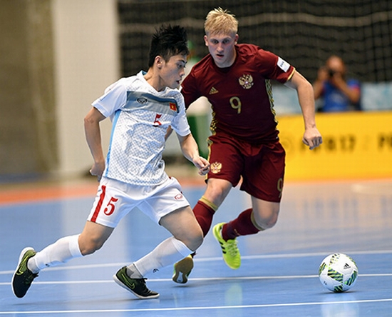 Thất bại trước tuyển Nga khiến Futsal Việt Nam phải dừng chân tại vòng 1/8