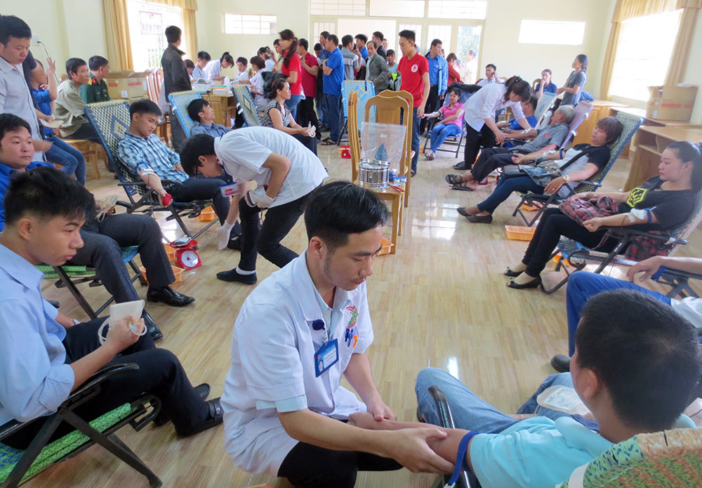 Phong trào hiến máu nhân đạo của Lâm Đồng luôn nằm trong top dẫn đầu của toàn quốc. Ảnh: T.Linh