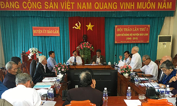 Hội thảo "Lịch sử huyện Bảo Lâm (1945-2015)"