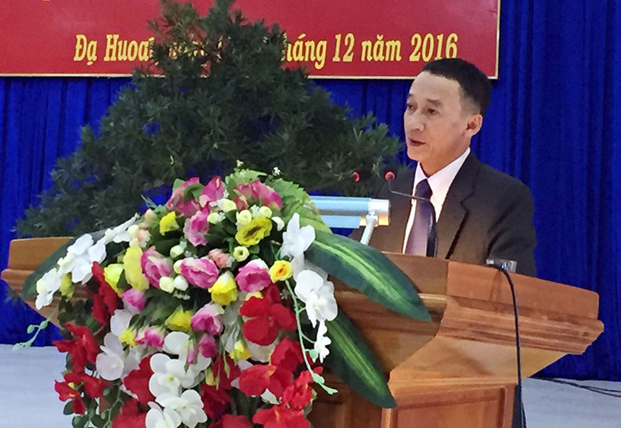 Khai mạc kỳ họp thứ 4 HĐND huyện Đạ Huoai khóa X (nhiệm kỳ 2016-2021)