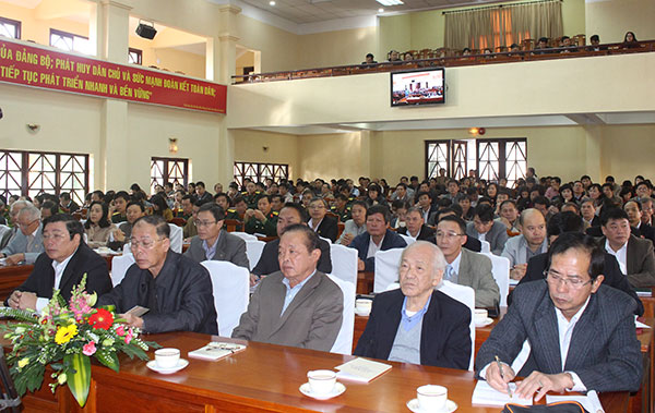 Các đại biểu tham dự triển khai nghị quyết hội nghị
