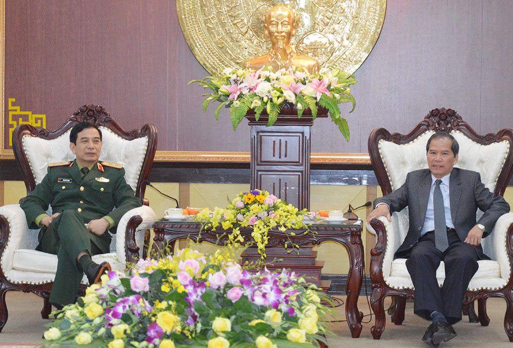 Thường trực Tỉnh ủy tiếp Tổng Tham mưu trưởng Quân đội nhân dân Việt Nam