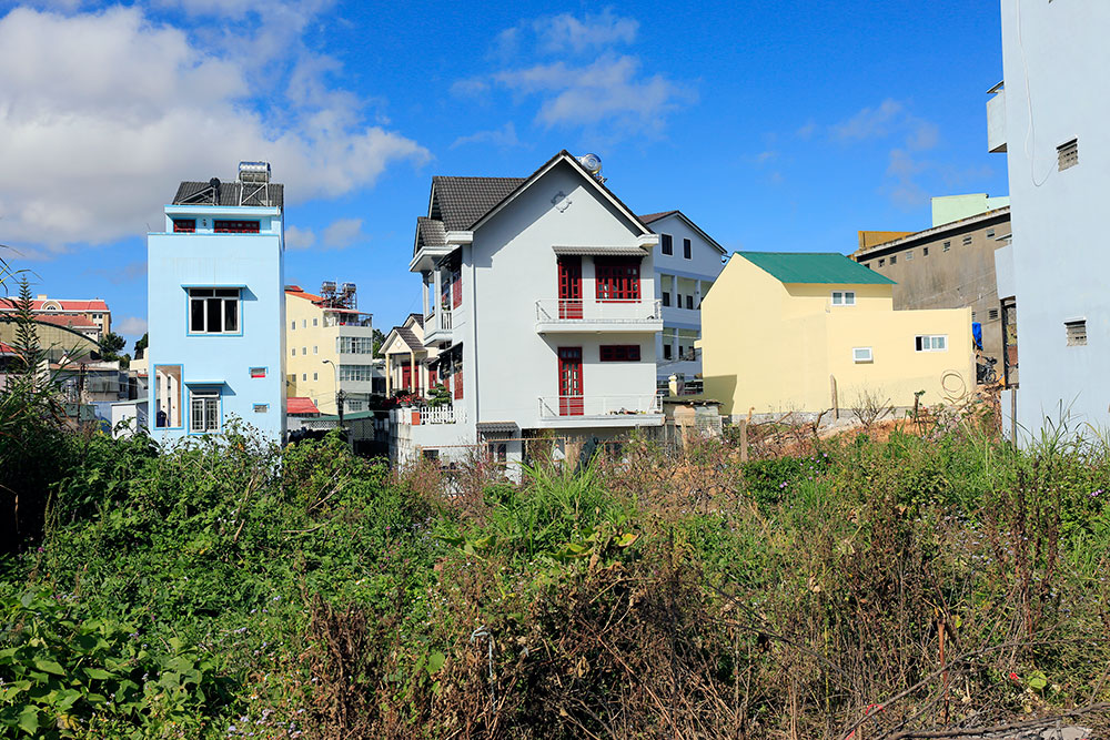 Khu dân cư đường Trần Khánh Dư, khu vực bị “vướng” bởi QĐ 704. Ảnh: Thụy Trang