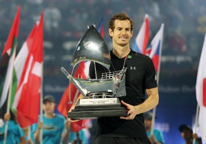 Murray đăng quang tại Dubai Open. (Nguồn: News.cn)