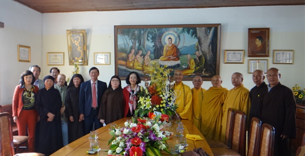 Trưởng Ban Dân vận Trung ương thăm Ban trị sự Giáo hội Phật giáo VN tỉnh Lâm Đồng