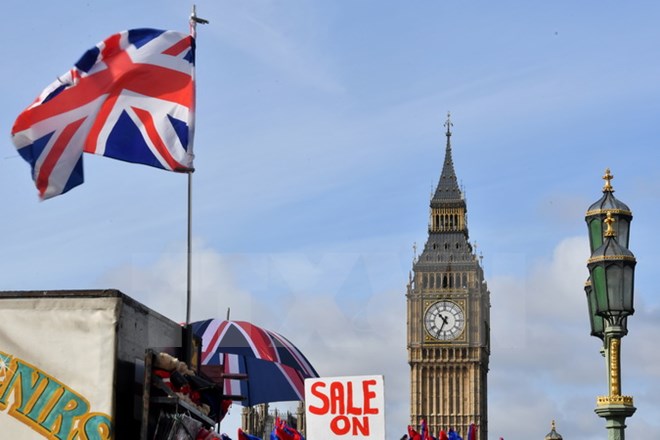 Khu vực tòa nhà Quốc hội Anh ở London. (Nguồn: AFP/TTXVN)