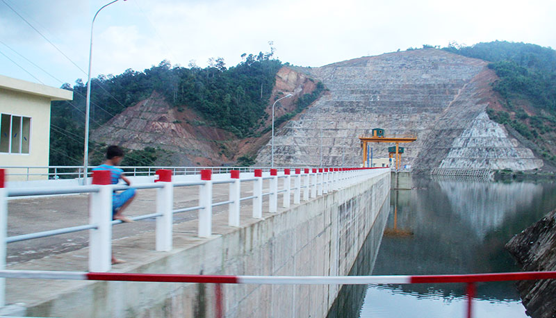 Công trình Thủy điện Đồng Nai 5 khu vực Bảo Lâm, Lâm Đồng. Ảnh: M.Đạo