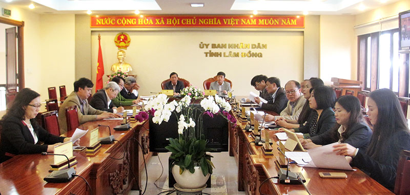 Lãnh đạo tỉnh chủ trì Hội nghị tại đầu cầu Lâm Đồng về Hội nghị trực tuyến toàn quốc về phát triển dược liệu Việt Nam