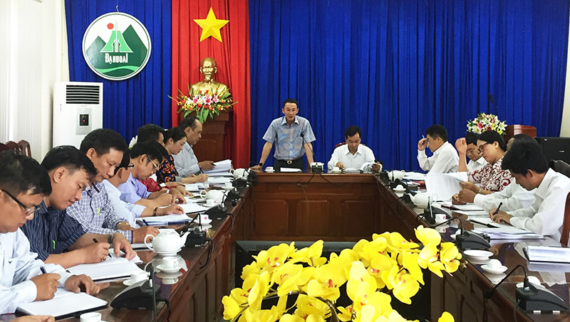Đoàn khảo sát HĐND tỉnh làm việc với huyện Đạ Huoai