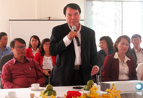 Ông Phạm S - Phó Chủ tịch UBND tỉnh phát biểu chỉ đạo về phát triển dược liệu Lâm Đồng
