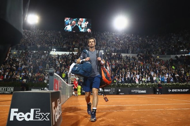 Rome Masters: Nhà vô địch Murray bật bãi, Sharapova bỏ cuộc