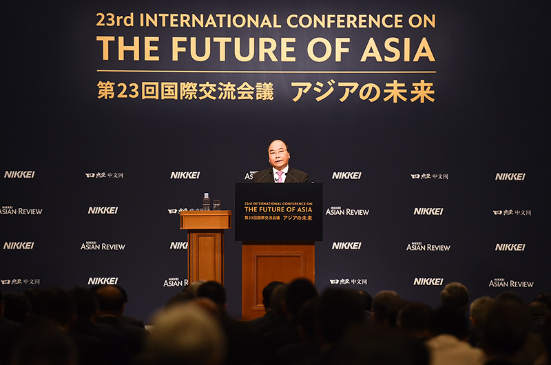 Thủ tướng Nguyễn Xuân Phúc đã dự và phát biểu tại phiên khai mạc Hội nghị Tương lai châu Á lần thứ 23