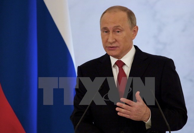 Tổng thống Nga Vladimir Putin. (Nguồn: AP/TTXVN)
