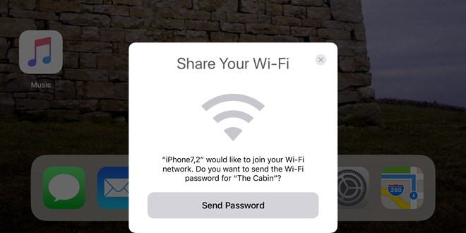 Dễ dàng chia sẻ mật khẩu mạng Wi-Fi với bạn bè trên iOS 11