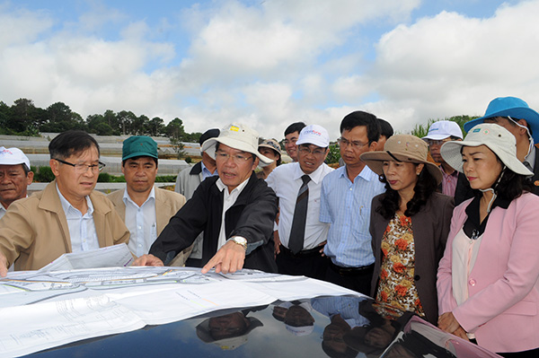 Bí thư Tỉnh ủy kiểm tra một số công trình, dự án tại Đà Lạt