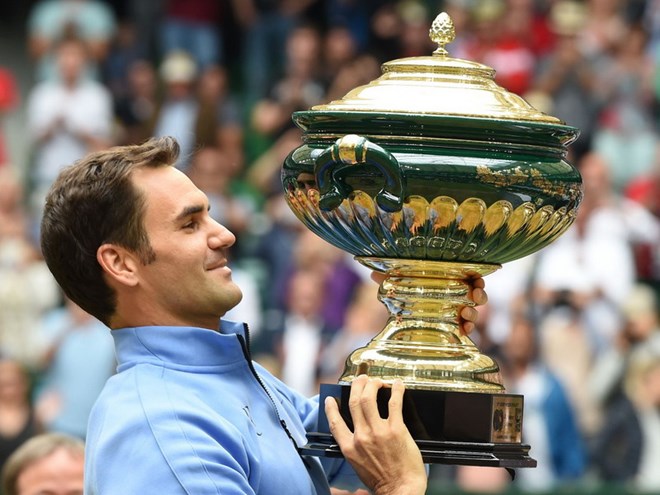 Roger Federer &quot;tốc hành&quot; lên ngôi vô địch tại giải Halle Open