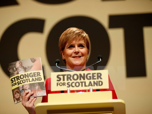 Thủ hiến Scotland Nicola Sturgeon. (Nguồn: EPA/TTXVN)