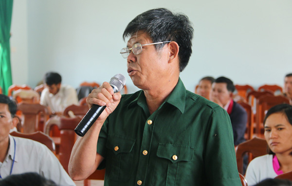 Cử tri xã Lộc Quảng kiến nghị với đại biểu