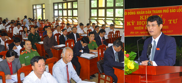 HĐND thành phố Bảo Lộc khóa 5 họp kỳ thứ 4