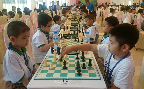 Trên 900 VĐV dự giải cờ vua trẻ toàn quốc 2017