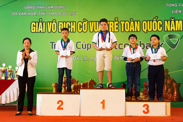 Lâm Đồng giành 20 huy chương tại Giải vô địch cờ vua trẻ toàn quốc 2017