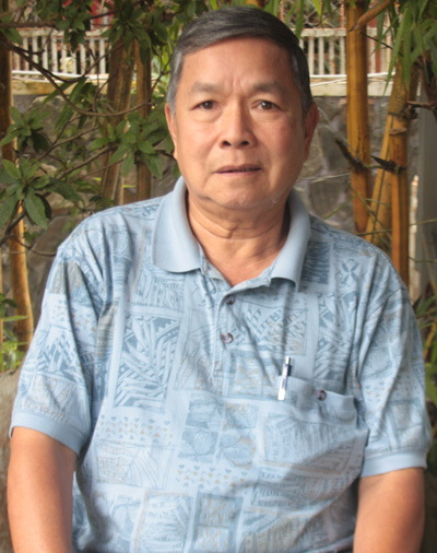 Trưởng thôn Nguyễn Văn Châu. Ảnh: Y.Thy