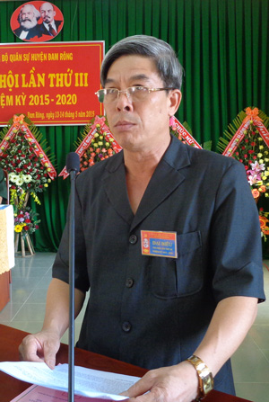 Đồng chí Trần Minh Thức - Bí thư Huyện ủy, Chủ tịch HĐND huyện Đam Rông