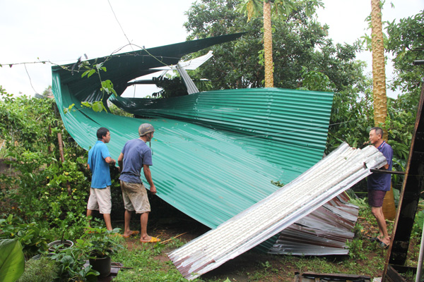 Bảo Lâm: Lốc xoáy làm tốc mái hàng chục ngôi nhà tại xã Lộc An