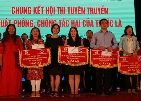 Lâm Đồng đoạt giải tại chung kết Toàn quốc Hội thi tuyên truyền Luật phòng chống tác hại của thuốc lá