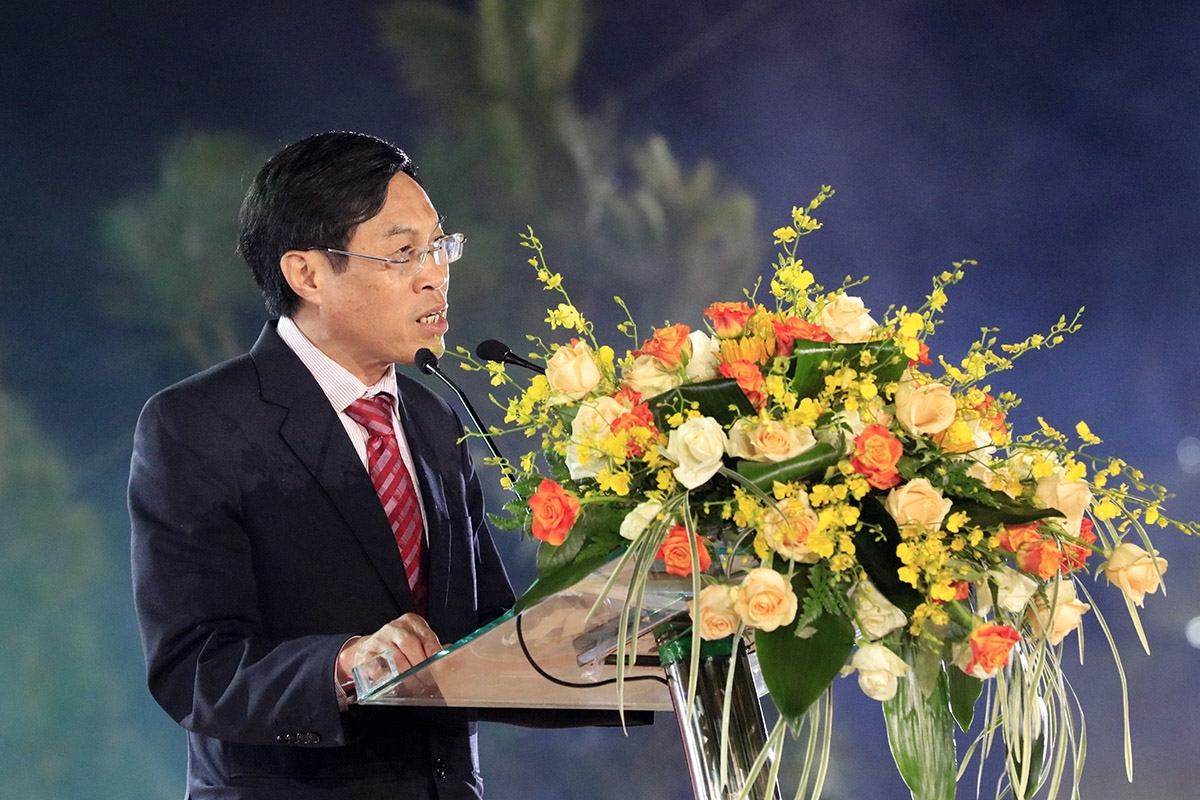 Chủ tịch UBND TP Đà Lạt Võ Ngọc Hiệp phát biểu tại Lễ bế mạc