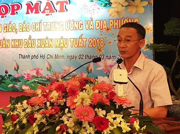 Đồng chí Trần Văn Hiệp – UVBTV, Trưởng ban Tuyên giáo Tỉnh ủy Lâm Đồng phát biểu tại hội nghị