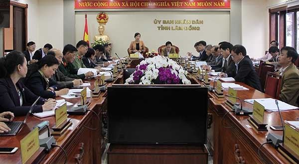 Đồng chí Nguyễn Thị Lệ - UVBTV, Trưởng Ban Dân vận Tỉnh ủy kết luận tại hội nghị