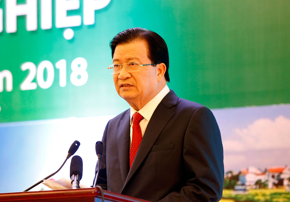 Phó Thủ tướng Chính phủ Trịnh Đình Dũng phát biểu khai mạc hội nghị