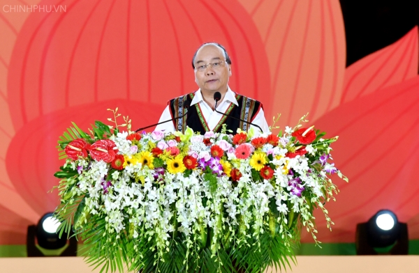 Thủ tướng Nguyễn Xuân Phúc phát biểu tại Lễ khai mạc. Ảnh chinhphu.vn