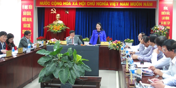 Bộ trưởng Bộ Y tế phát biểu tại buổi làm việc với UBND tỉnh Lâm Đồng