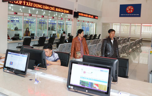 Trung tâm phục vụ hành chính công tỉnh Lâm Đồng. Ảnh: D.T