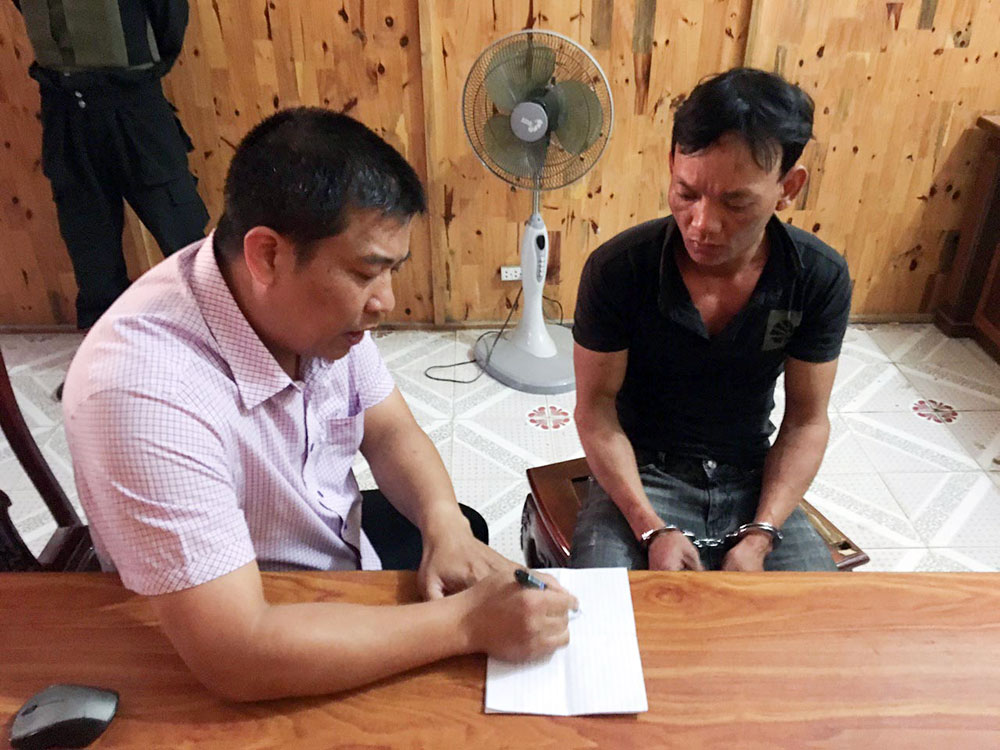 Công an huyện Lâm Hà tiến hành hỏi cung nghi phạm giết người Nguyễn Duy Hiệp tại trụ sở đơn vị cuối tháng 1/2019
