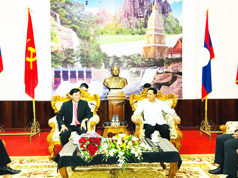 Lãnh đạo cấp cao của tỉnh Bolykhamxay (Lào) tiếp xã giao Lãnh đạo tỉnh Lâm Đồng