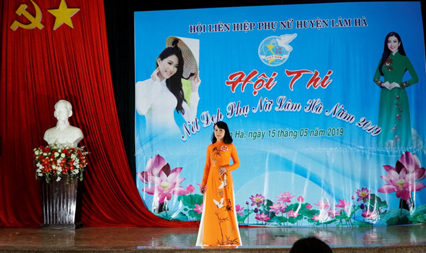 Thí sinh Phạm Minh Thu (Xã Tân Văn) đạt giải nhì hội thi “Nét đẹp phụ nữ Lâm Hà” 2019