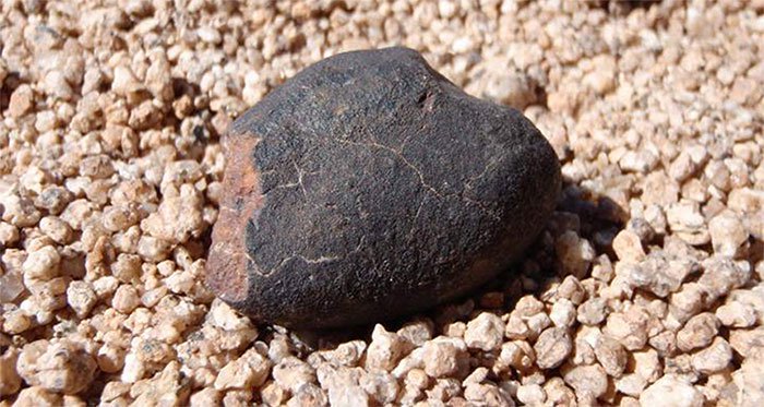 Một trong các thiên thạch được tìm thấy tại Atacama - (Ảnh do nhóm nghiên cứu cung cấp)