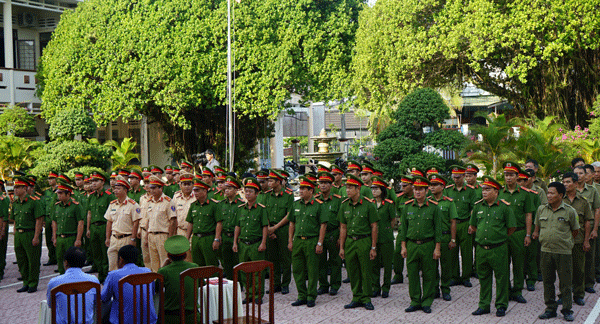 Công an huyện Đạ Tẻh phát động phong trào thi đua đặc biệt Kỷ niệm 50 năm thực hiện Di chúc của Chủ tịch Hồ Chí Minh