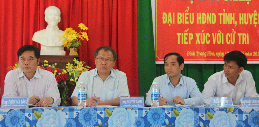 Đoàn Đại biểu HĐND tỉnh tiếp xúc với cử tri huyện Di Linh