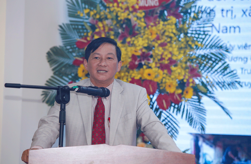 Đồng chí Trần Đức Quận, Phó Bí thư Thường trực Tỉnh uỷ, Chủ tịch HĐND tỉnh Lâm Đồng phát biểu tại buổi lễ