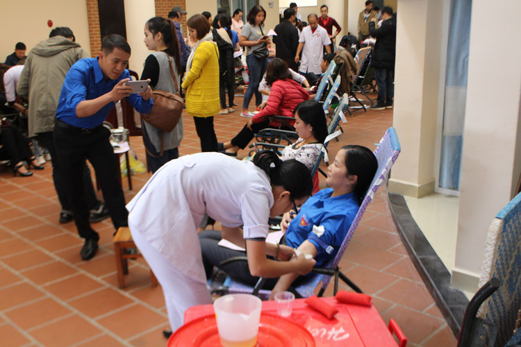 550 công nhân viên chức, lao động tham gia "Ngày hội hiến máu tình nguyện" đợt 3/2019