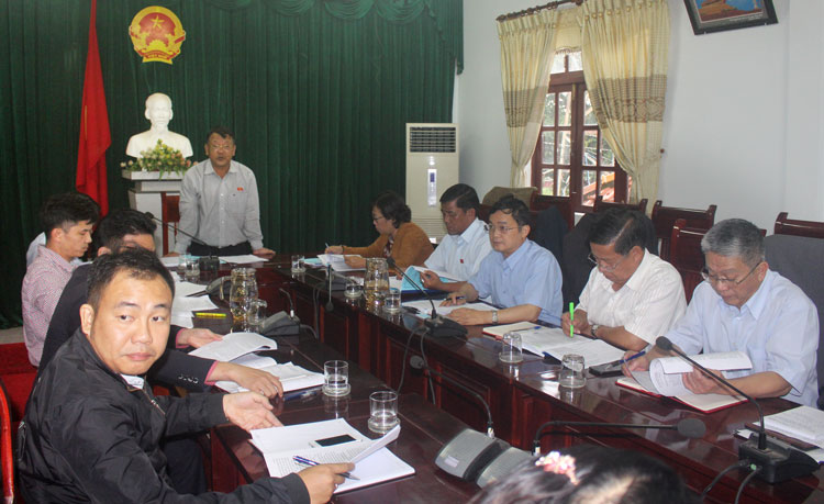 Trưởng đoàn giám sát Nguyễn Tạo kết luận buổi giám sát và đề nghị địa phương quan tâm