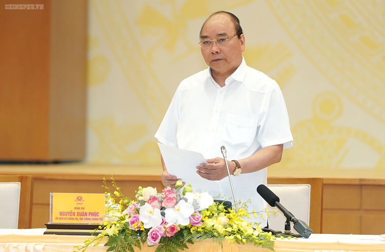 Thủ tướng Chính phủ Nguyễn Xuân Phúc chủ trì Hội nghị. (Thutuong AnhChinhphu)