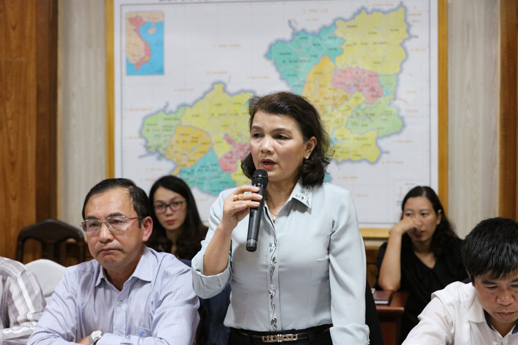 Lãnh đạo Sở VH-TT&DL Lâm Đồng đóng góp ý kiến tại buổi làm việc